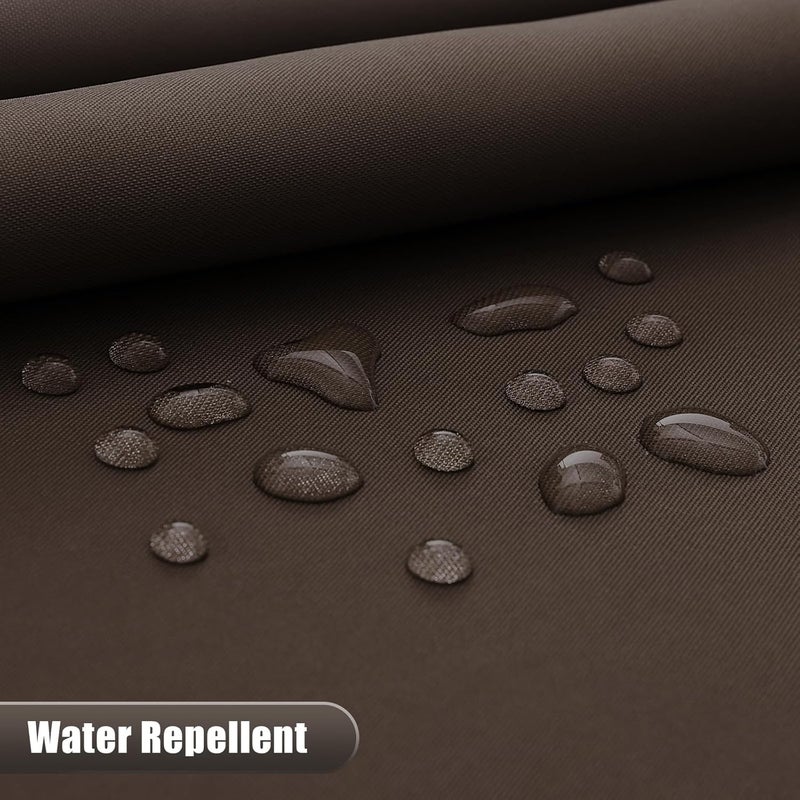 OLANLY Luxury Light Brown and White Ombre Shower Curtain Sets with 12 Hooks, Waterproof and Washable Decorative Shower Curtains for Bathroom, 72x72 Inches - Image 4